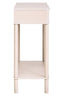 Heritage Two Drawer Reed Detail Taupe Wooden Console Table