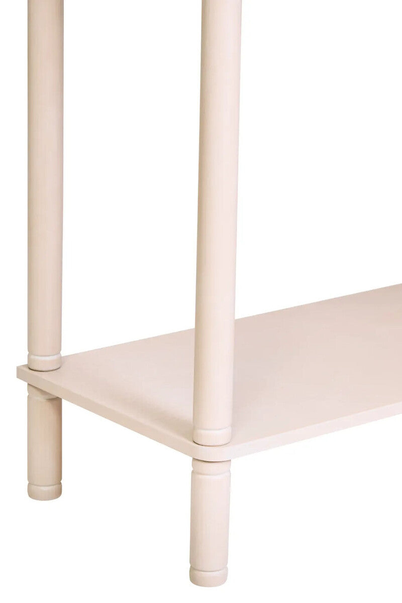 Heritage Two Drawer Reed Detail Taupe Wooden Console Table
