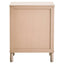 Heritage Reed Detail Taupe Three Drawer Wooden Chest
