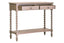 Heritage Two Drawer Bobble Detail Grey Wooden Console Table