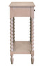 Heritage Two Drawer Bobble Detail Grey Wooden Console Table