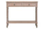 Heritage Two Drawer Bobble Detail Grey Wooden Console Table
