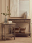 Heritage Two Drawer Bobble Detail Grey Wooden Console Table