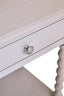Heritage One Drawer Bobble Detail Grey Wooden Side Table