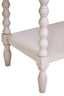 Heritage One Drawer Bobble Detail Grey Wooden Side Table