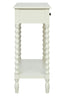 Heritage Two Drawer Bobble Detail Ivory Wooden Console Table