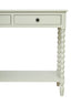 Heritage Two Drawer Bobble Detail Ivory Wooden Console Table