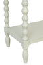 Heritage Two Drawer Bobble Detail Ivory Wooden Console Table
