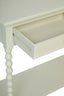Heritage Two Drawer Bobble Detail Ivory Wooden Console Table