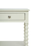 Heritage One Drawer Bobble Detail Ivory Wooden Bedside Table