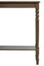 Heritage Dark Brown Rectangular Wooden Console Table