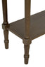 Heritage Dark Brown Rectangular Wooden Console Table