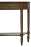 Heritage Dark Brown One Drawer Wooden Console Table