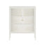 Addison Warm White Metal and Fluted Glass Door Cabinet