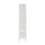 Addison Warm White Metal Fluted Glass Door Tall Cabinet