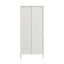 Addison Warm White Metal Fluted Glass Door Tall Cabinet