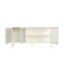 Addison Warm White Metal Fluted Glass Door Sideboard