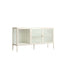 Addison Warm White Metal Fluted Glass Door Sideboard
