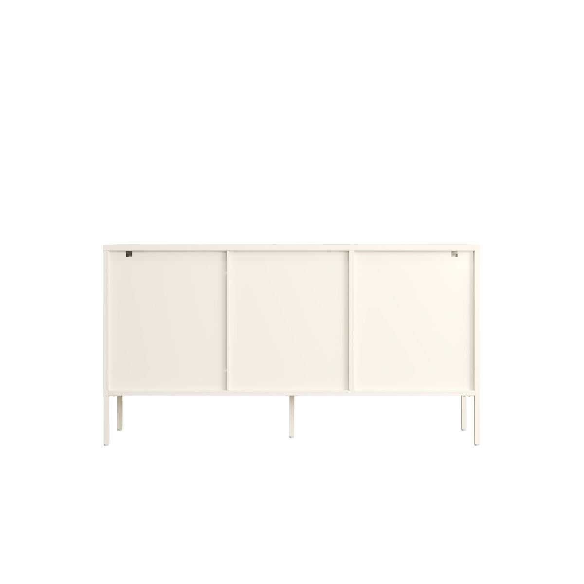 Addison Warm White Metal Fluted Glass Door Sideboard