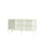 Addison Warm White Metal Fluted Glass Door Sideboard