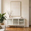 Addison Warm White Metal Fluted Glass Door Sideboard