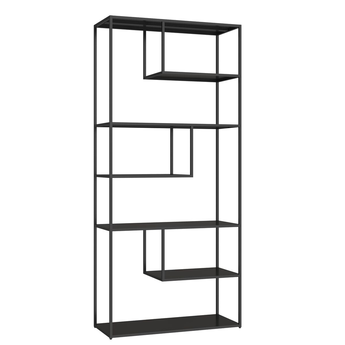 Acero Black Metal Multi Tier Shelving Unit
