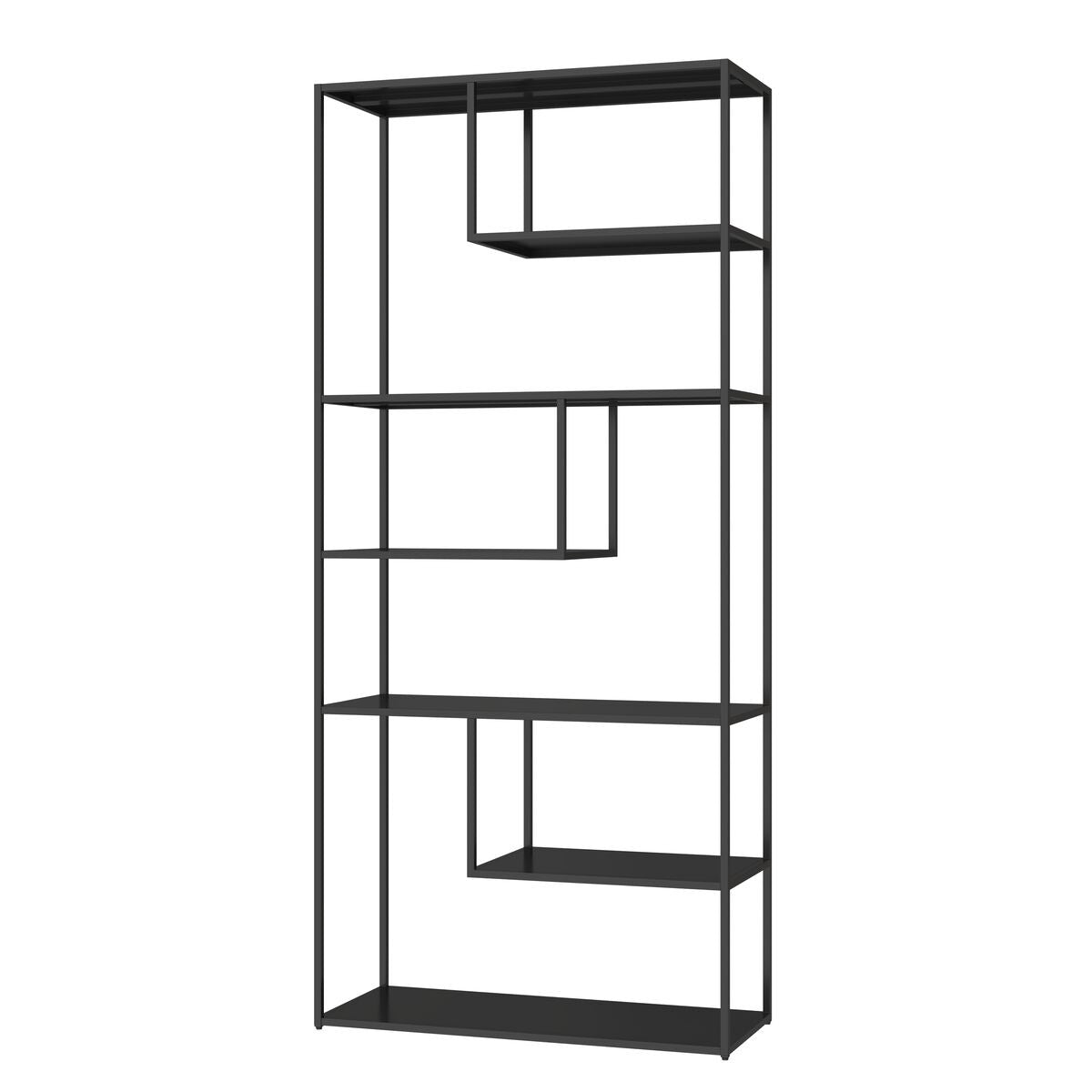 Acero Black Metal Multi Tier Shelving Unit