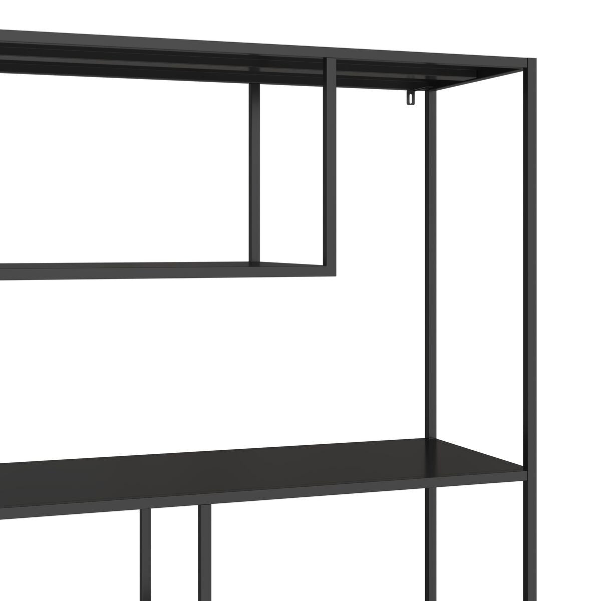 Acero Black Metal Multi Tier Shelving Unit