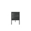 Addison Black Metal and Fluted Glass Door Media Unit