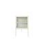 Addison Warm White Metal Fluted Glass Door Media Unit