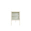 Addison Warm White Metal Fluted Glass Door Media Unit