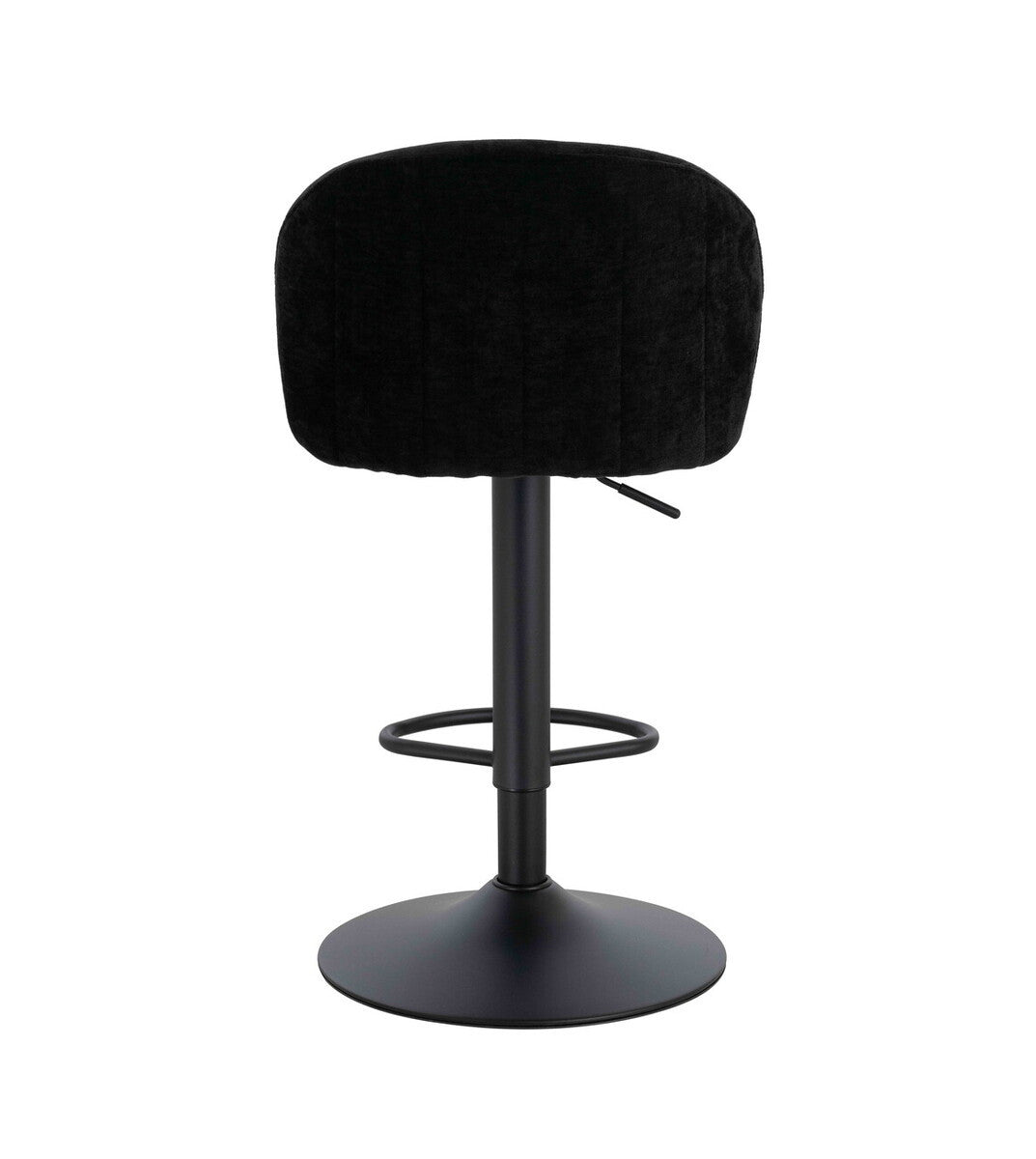 Maxwell Set of 2 Black Textured Fabric Curved Bar Chairs