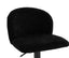 Maxwell Set of 2 Black Textured Fabric Curved Bar Chairs