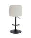 Maxwell Set of 2 Beige Textured Fabric Cushioned Bar Chairs