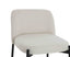 Maxwell Set of Two Beige Textured Fabric Bar Chairs with Black Legs