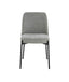 Maxwell Set of 2 Light Grey Textured Fabric Dining Chairs