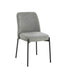 Maxwell Set of 2 Light Grey Textured Fabric Dining Chairs