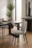 Maxwell Set of 2 Light Grey Textured Fabric Dining Chairs