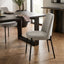 Maxwell Set of 2 Light Grey Textured Fabric Dining Chairs