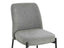 Maxwell Set of 2 Light Grey Textured Fabric Dining Chairs