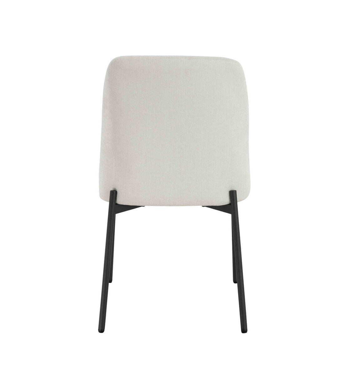 Maxwell Set of Two Light Beige Textured Fabric Dining Chairs