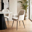 Maxwell Set of 2 Light Beige Textured Fabric Dining Chairs with Arms