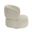 Parsac Olive Green and White Stripe Swivel Lounge Chair