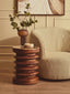 Parsac Olive Green and White Stripe Swivel Lounge Chair