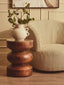 Parsac Olive Green and White Stripe Swivel Lounge Chair