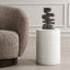 Borderline White Drum Table