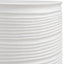 Borderline White Drum Table