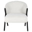 Lounge chair Mia white bouclé