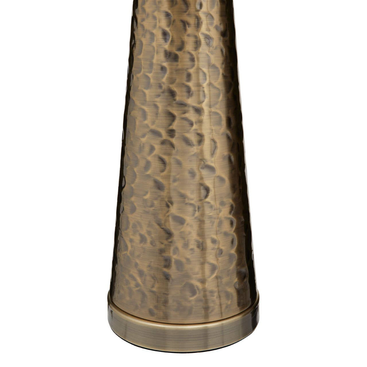 Spiridon Antique Brass Finish Table Lamp with Cream Shade