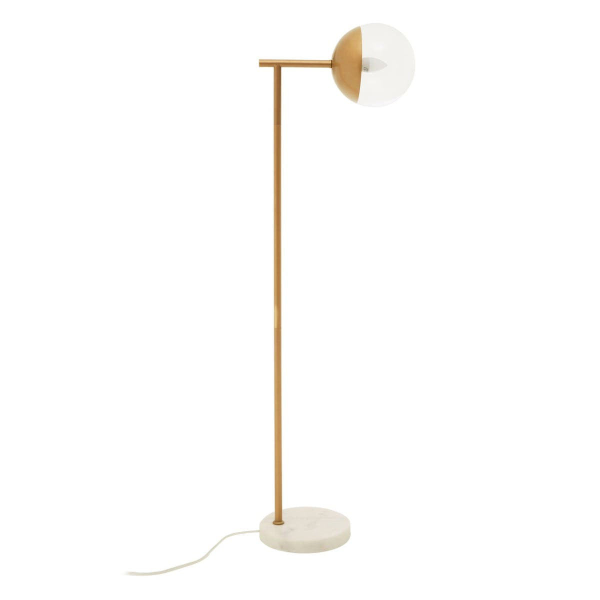Revive Gold Finish Metal Floor Lamp